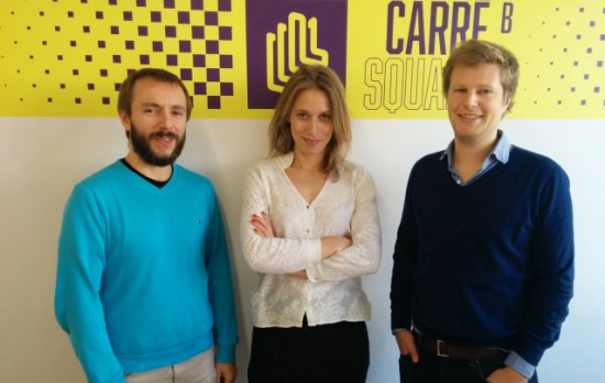 Les co-fondateurs de Fluicity (John Meiss, Julie de Pimodan, Nicolas de Briey)